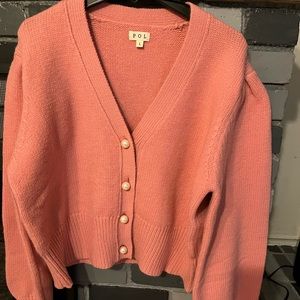 Pink knit sweater